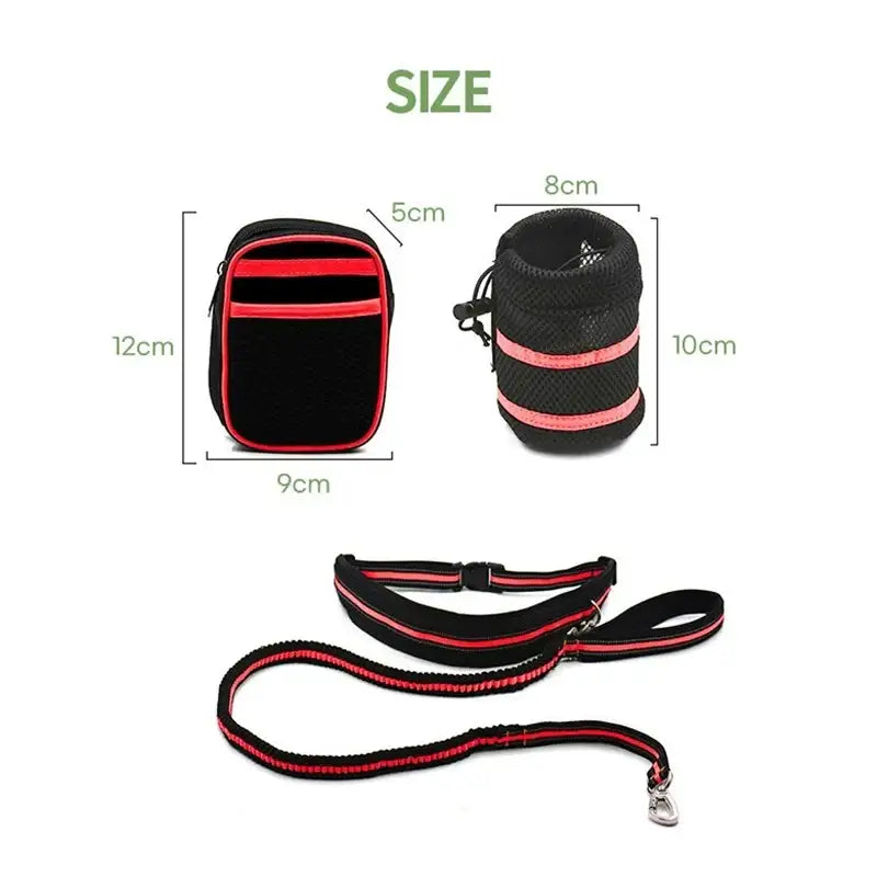 Yog!ssw - Dog Hands Free Multi Walking Set - Jungle Monster - Pet - Harumio