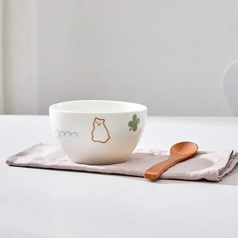 Korean Little Buddy Pom Pom - Rice Bowl - Modern House - Bowls - Harumio