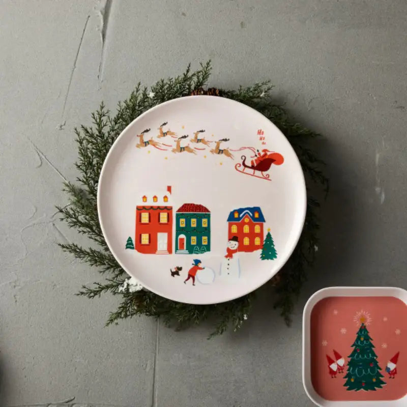 Korean Santa Fairy Village - Round Plate Stand - Modern House - Home & Living - Harumio
