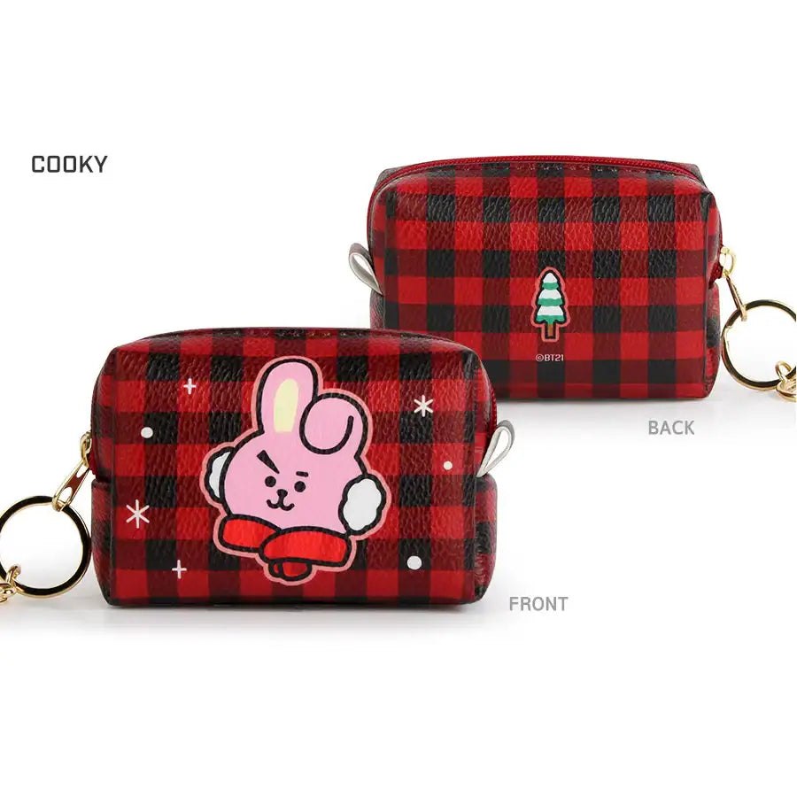 BT21 x Monopoly - Checkered Small Pouch - Monopoly - Accessories - Harumio