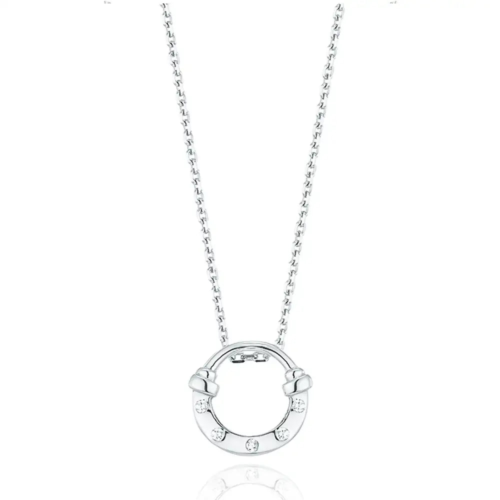 OST - Lucky Lock 3WAY Horseshoe Stone Silver Necklace - OST - Jewelry - Harumio