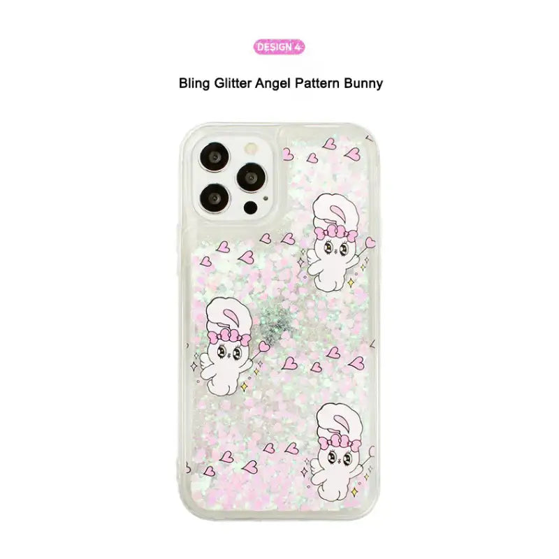 Esther Bunny - Bling Glitter Jelly Phone Case - Esther Bunny - Phone Cases - Harumio