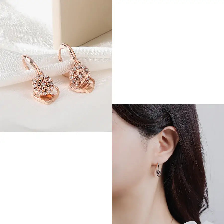 CLUE - Clover Cubic Silver Earring - CLUE - Jewelry - Harumio
