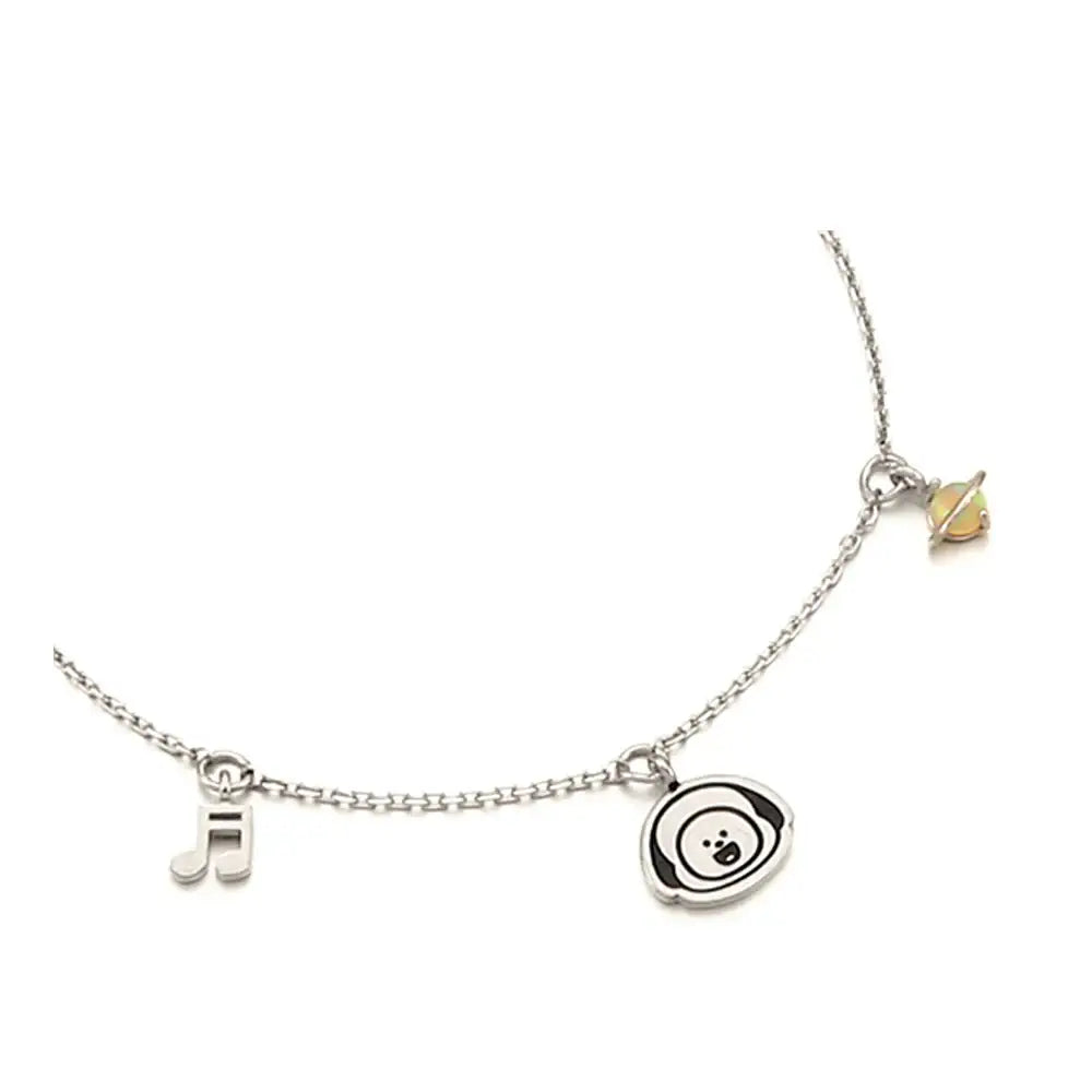 BT21 x OST - Chimmy Silver Bracelet - OST - Bracelets - Harumio