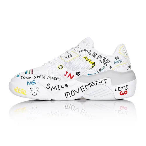 Lakai - Hati Graffiti Shoes - All White - Lakai - Footwear - Harumio