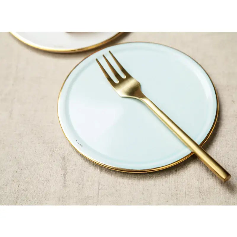 Chaora - Gold Rim Tray - Chaora - Tableware - Harumio
