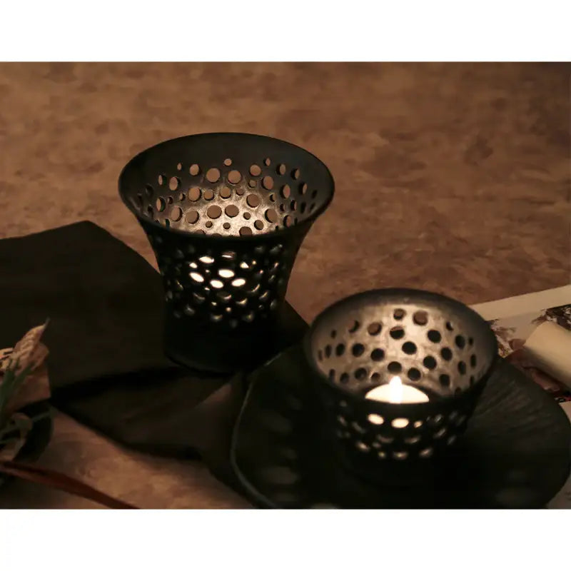 Chaora - Black Candle Holder - Chaora - Tableware - Harumio