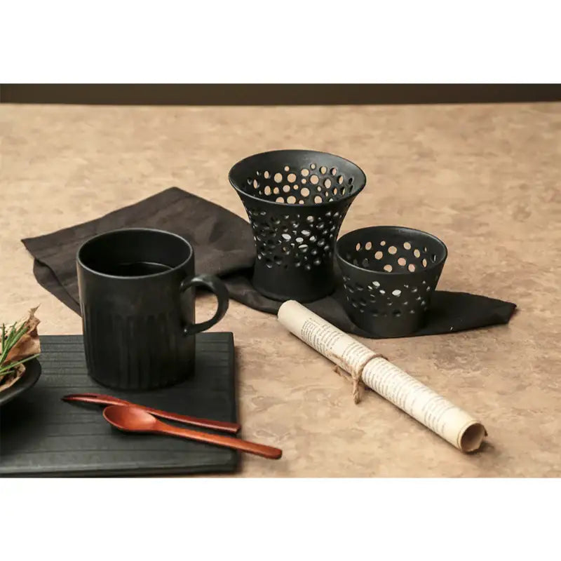 Chaora - Black Candle Holder - Chaora - Tableware - Harumio