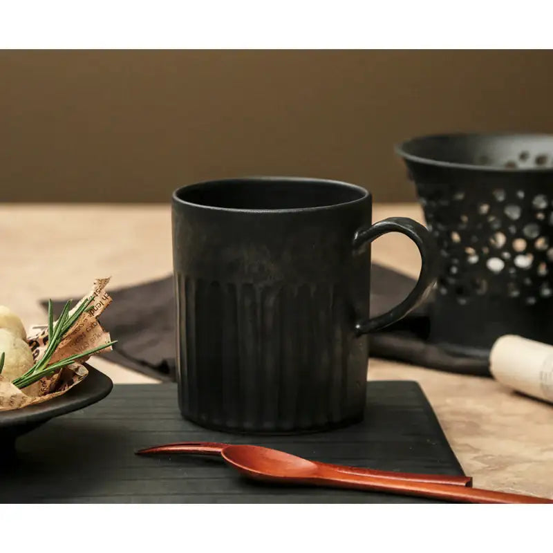 Chaora - Black Sculpture Mug - Chaora - Tableware - Harumio