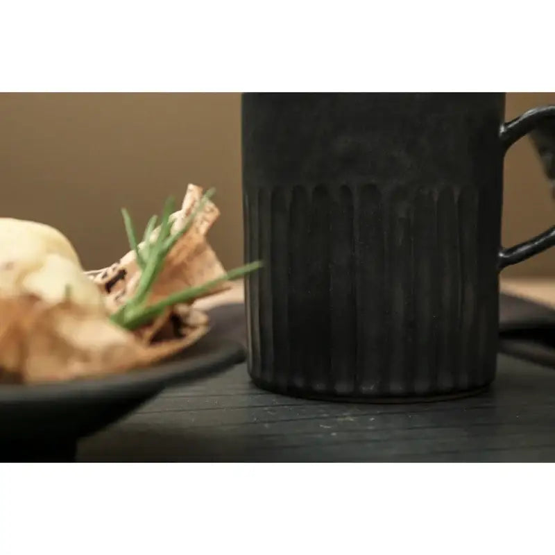 Chaora - Black Sculpture Mug - Chaora - Tableware - Harumio