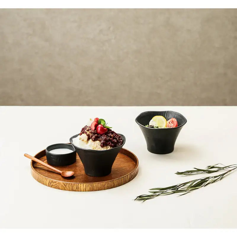 Chaora - Black Bingsu Bowl - Chaora - Tableware - Harumio