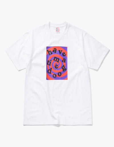 have a good time - Spiral Logo Short Sleeve T-shirt - White