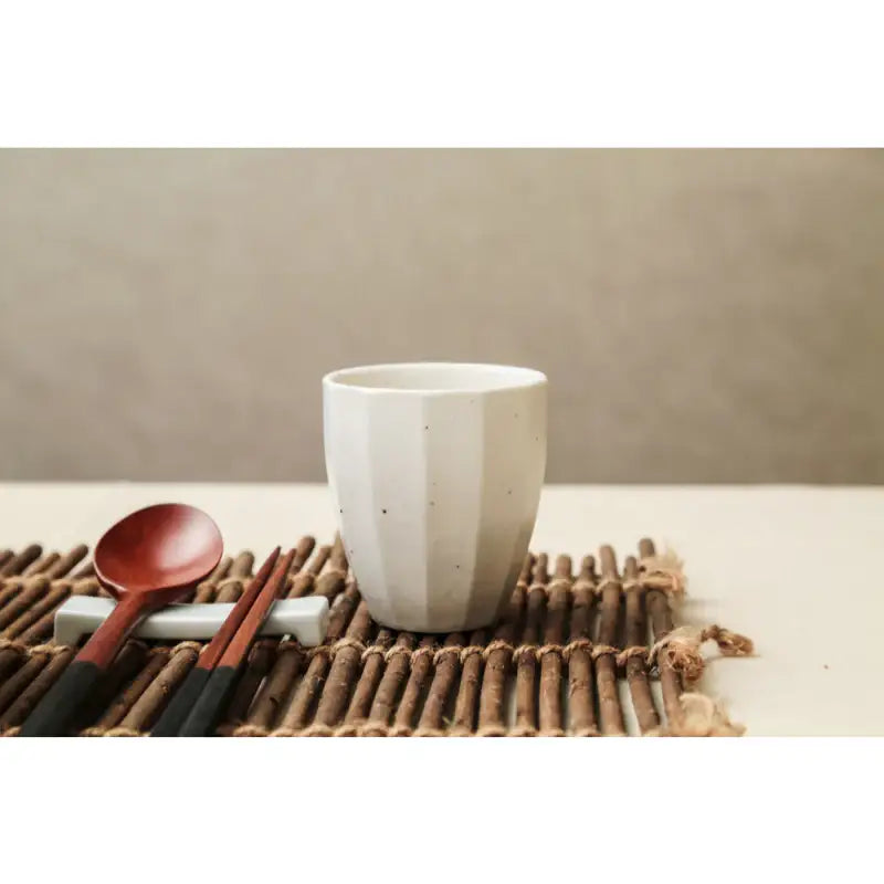 Chaora - White Porcelain Angle Water Glass - Chaora - Tableware - Harumio