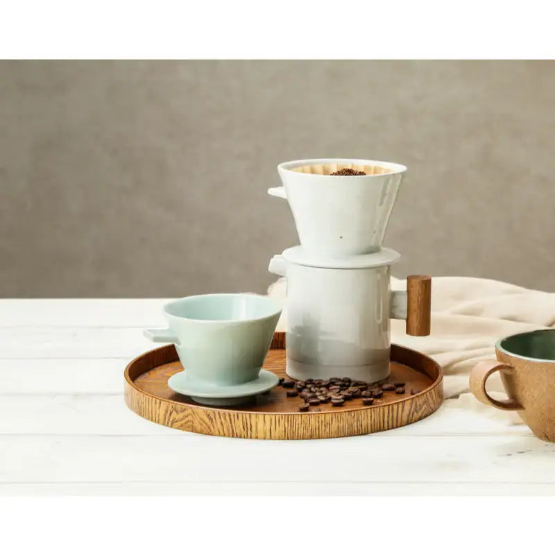 Chaora - Celadon Wave Dripper - Chaora - Tableware - Harumio