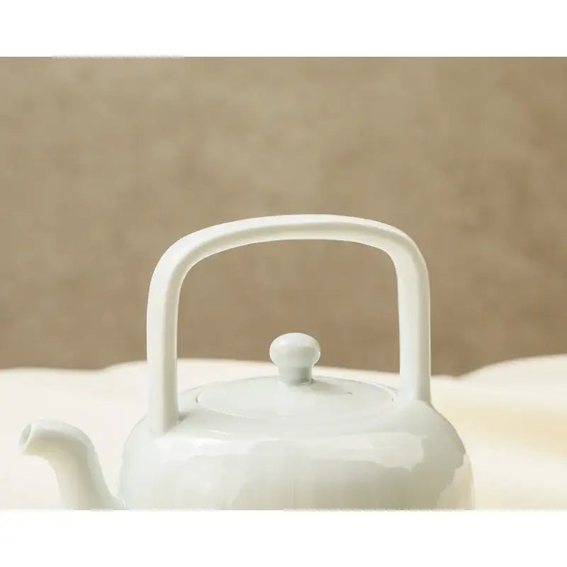 Chaora - White Porcelain Striped Teapot - Chaora - Tableware - Harumio