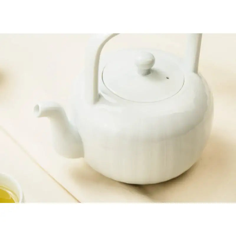 Chaora - White Porcelain Striped Teapot - Chaora - Tableware - Harumio