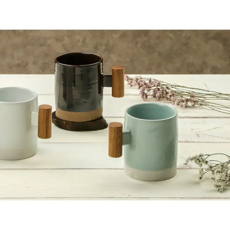 Chaora - Wooden Handle Straight Mug - Chaora - Tableware - Harumio