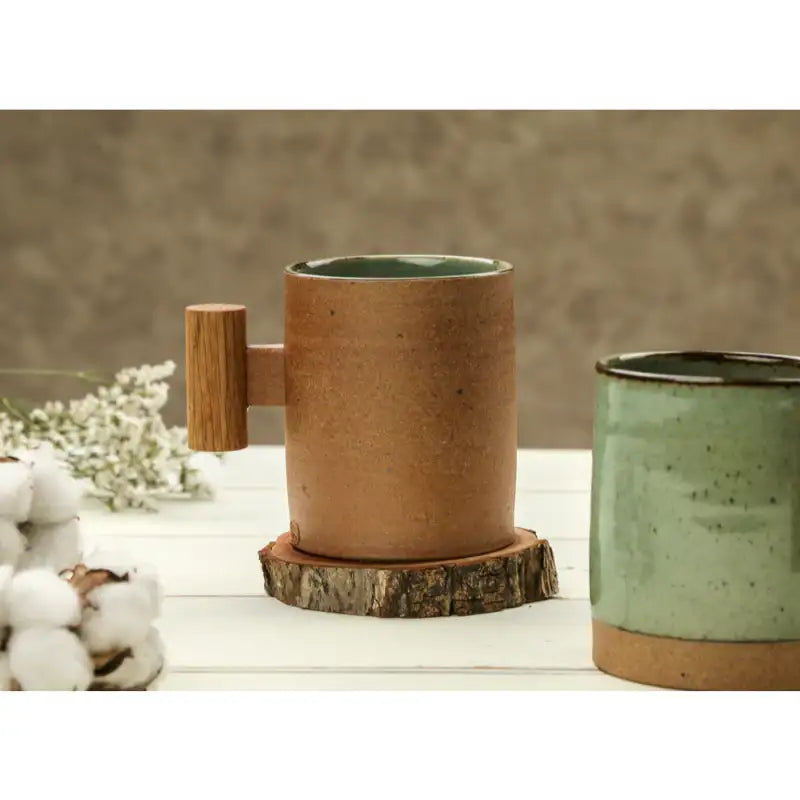 Chaora - Wooden Handle Straight Mug - Chaora - Tableware - Harumio