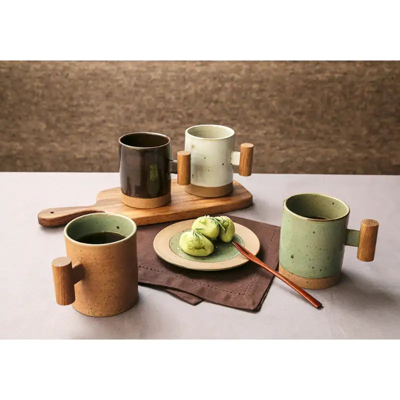 Chaora - Wooden Handle Straight Mug - Chaora - Tableware - Harumio