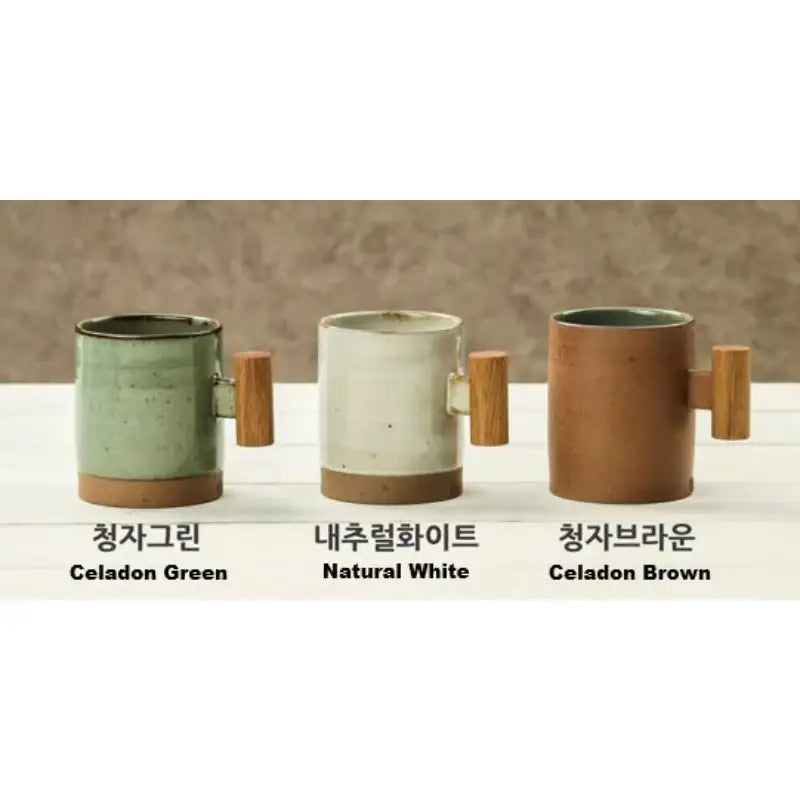 Chaora - Wooden Handle Straight Mug - Chaora - Tableware - Harumio
