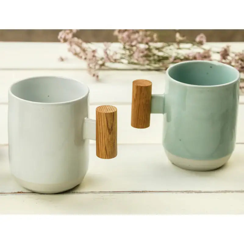 Chaora - Wooden Handle Round Mug - Chaora - Tableware - Harumio
