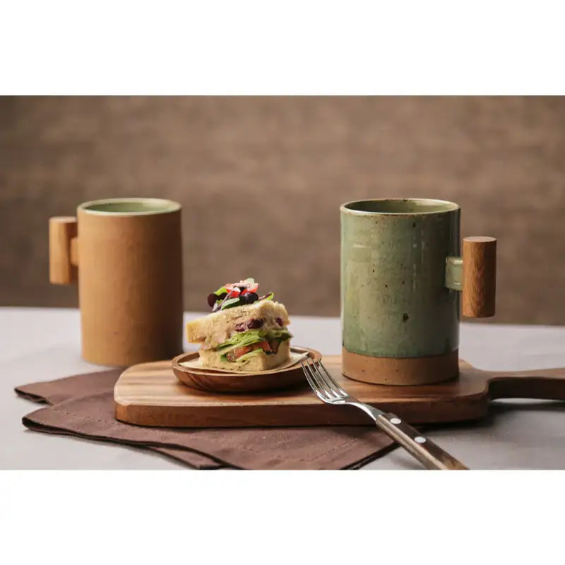 Chaora - Wooden Handle Long Mug - Chaora - Tableware - Harumio