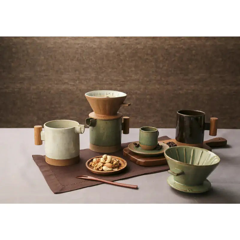 Chaora - Celadon Roof Tile Drip Server - Chaora - Tableware - Harumio