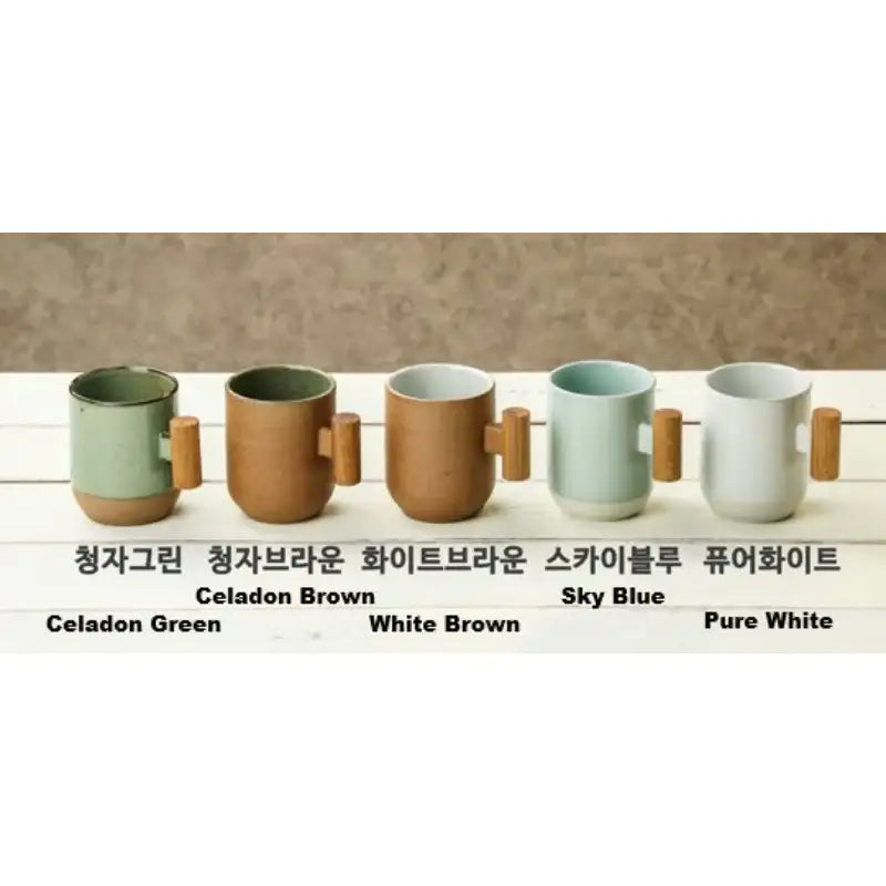 Chaora - Wooden Handle Round Mug - Chaora - Tableware - Harumio