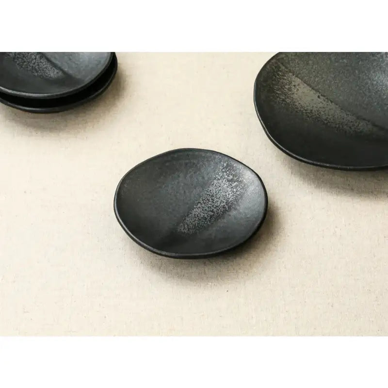 Chaora - Black Round Plate - Chaora - Tableware - Harumio