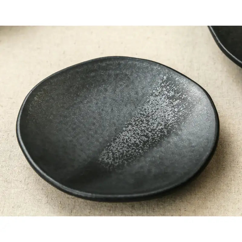 Chaora - Black Round Plate - Chaora - Tableware - Harumio