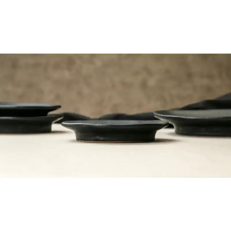 Chaora - Black Round Plate - Chaora - Tableware - Harumio
