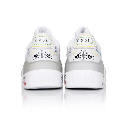 Lakai - Hati Graffiti Shoes - All White - Lakai - Footwear - Harumio