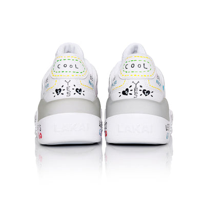 Lakai - Hati Graffiti Shoes - All White