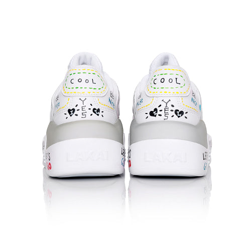 Lakai - Hati Graffiti Shoes - All White