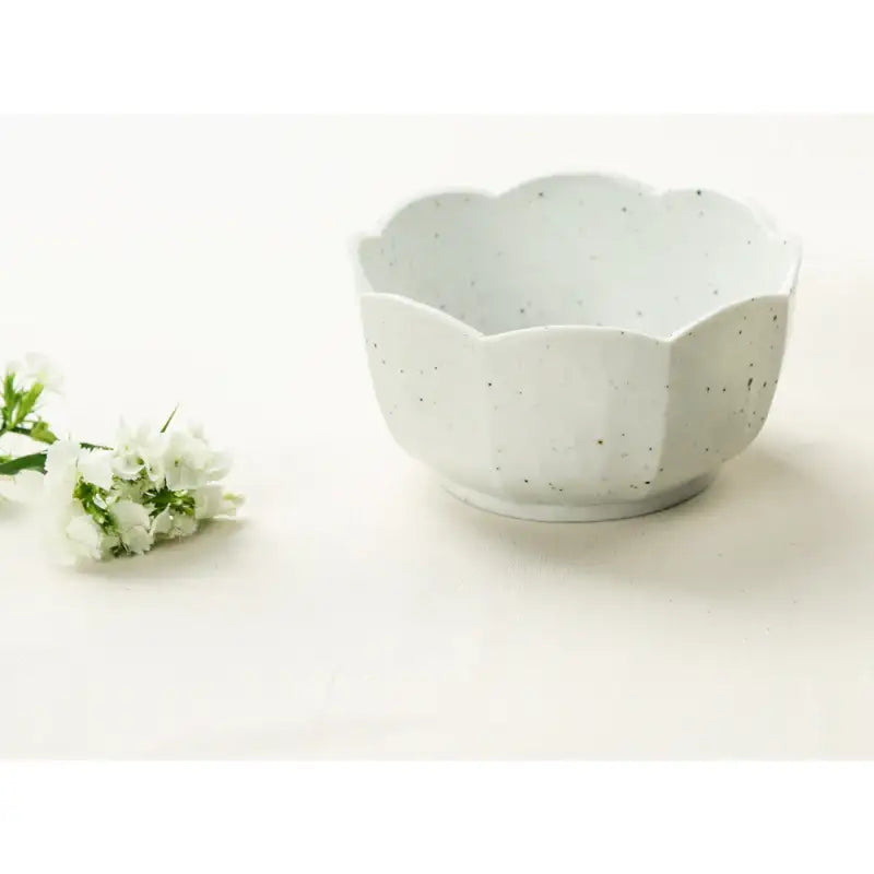 Chaora - White Porcelain Flower Noodle Bowl - Chaora - Tableware - Harumio