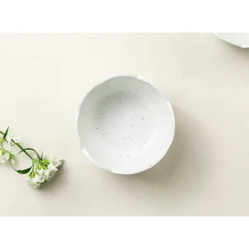 Chaora - White Porcelain Flower Noodle Bowl - Chaora - Tableware - Harumio
