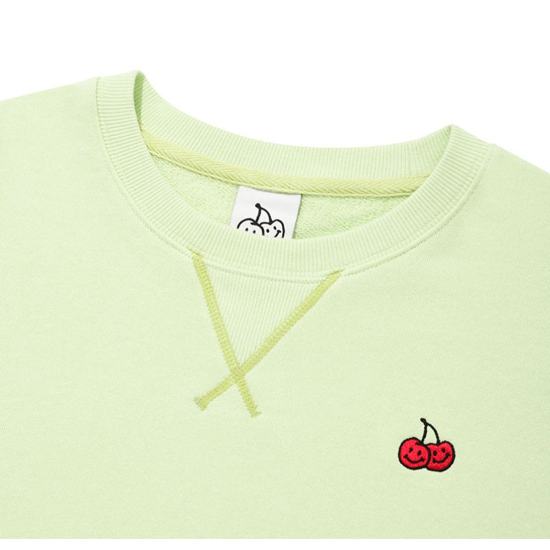 Kirsh - Doodle Cherry Crop Sweatshirt