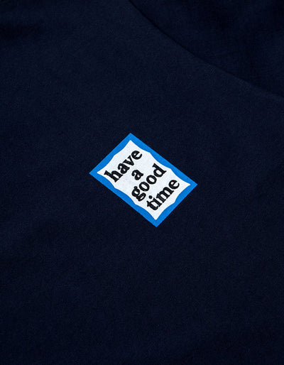 have a good time - Mini Blue Frame Short Sleeve T-shirt - Navy