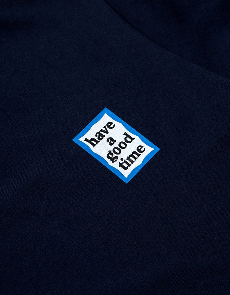 have a good time - Mini Blue Frame Short Sleeve T-shirt - Navy