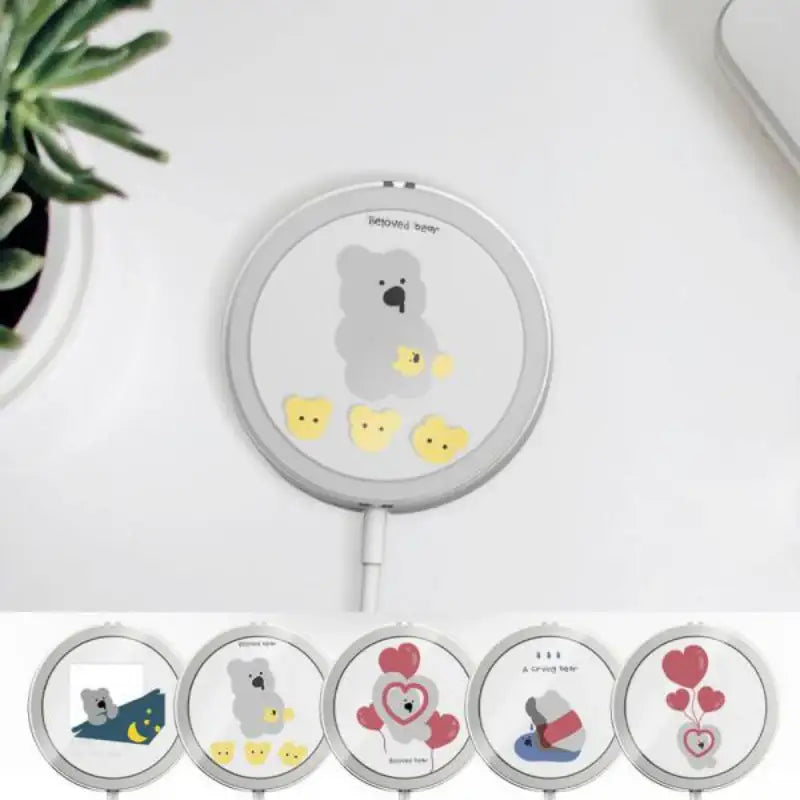 ASCAR KOREA - Gray Bear MagSafe Charger Case - ASCAR KOREA - Mobile & Gadgets - Harumio
