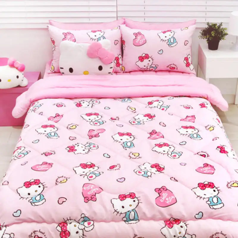 NARA HOME DECO X Hello Kitty - Heartholic Bedding Set Of 2 - NARA HOME DECO - Bedding Set - Harumio