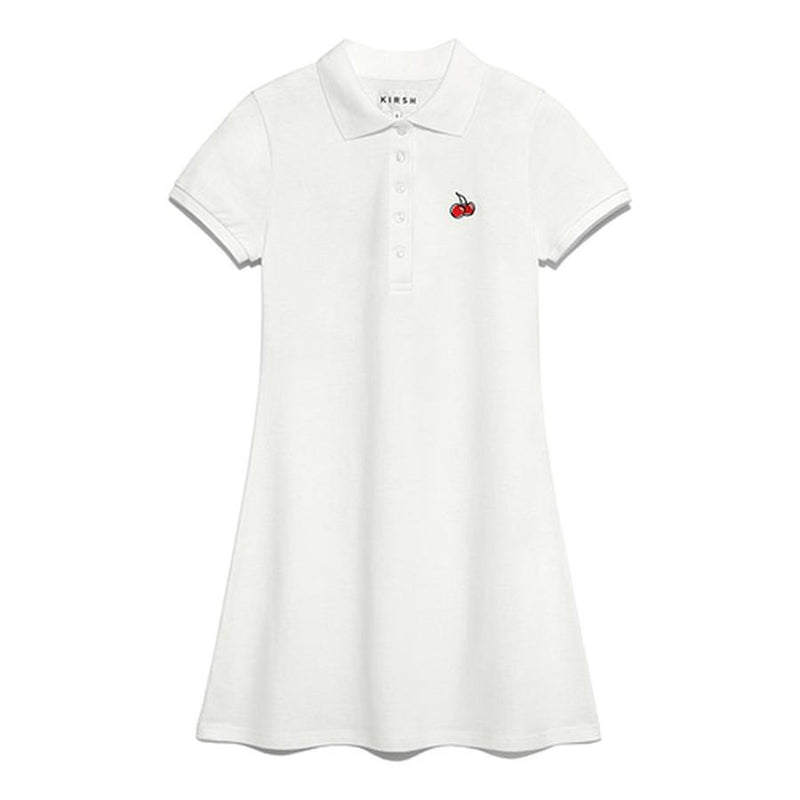 Kirsh - Short Sleeved Cherry PK Dress - White