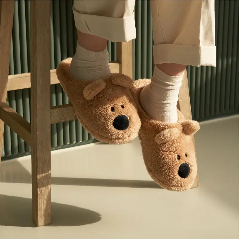 Dinotaeng - Quokka Fluffy Slippers - Dinotaeng - Home Slipper - Harumio
