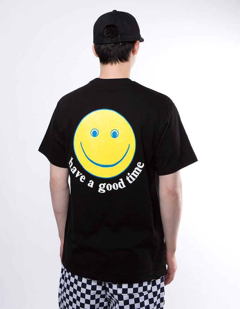 have a good time - Smile Short Sleeve T-shirt - Black