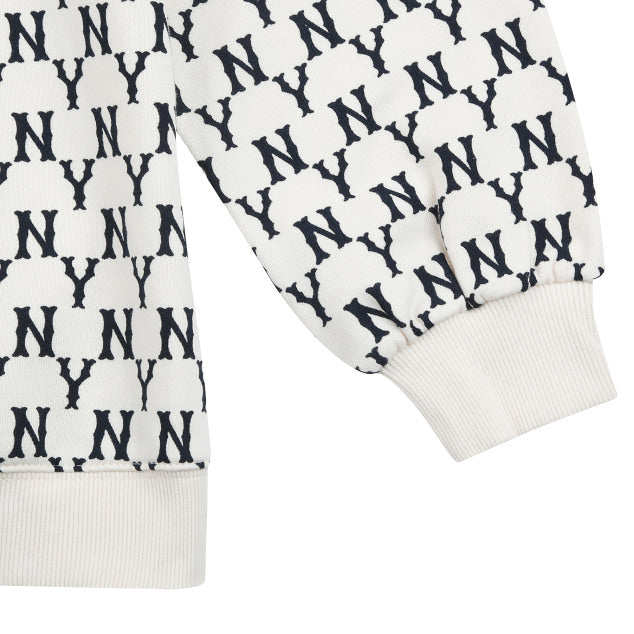 MLB Korea - New York Yankees Monogram Embossed Embroidery Sweatshirt