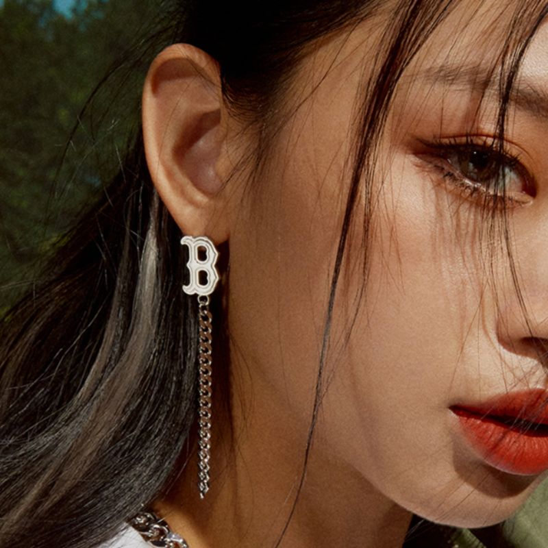 MLB Korea - Logo Chain Single Earring