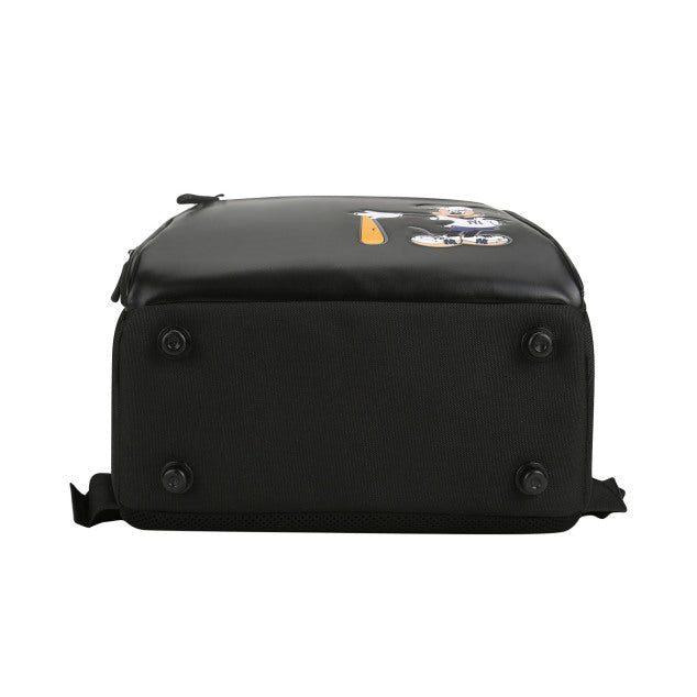 Coach mickey mouse leather backpack in patchwork black Clearance