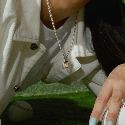MLB Korea - Square Pendant Necklace