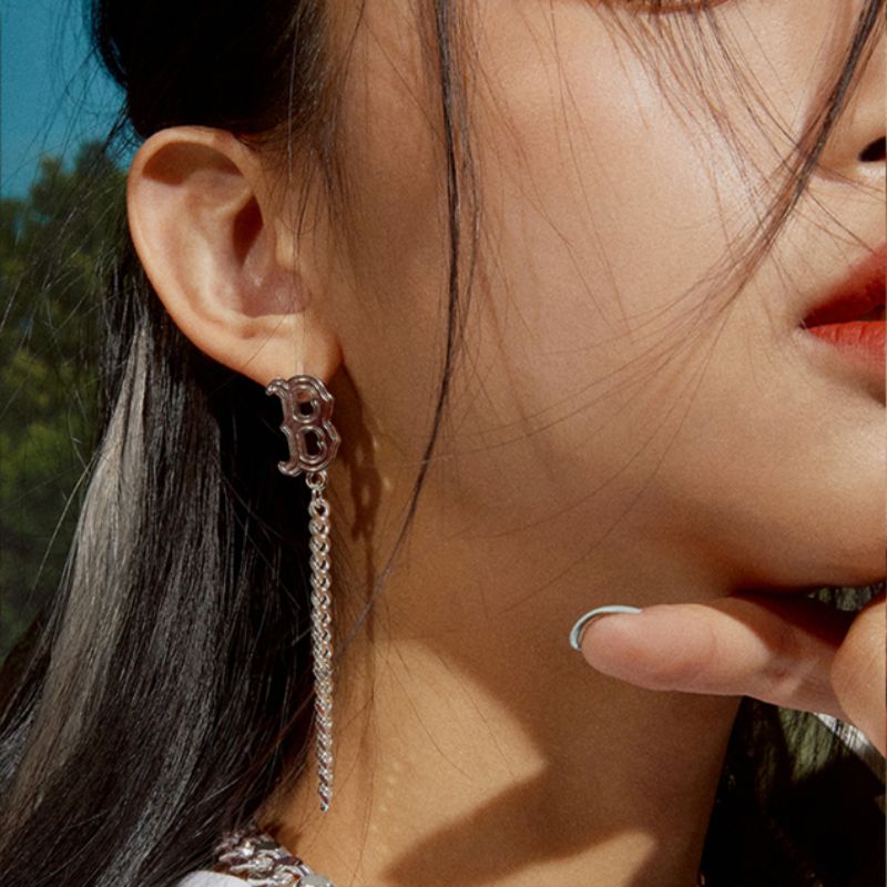 MLB Korea - Logo Chain Single Earring
