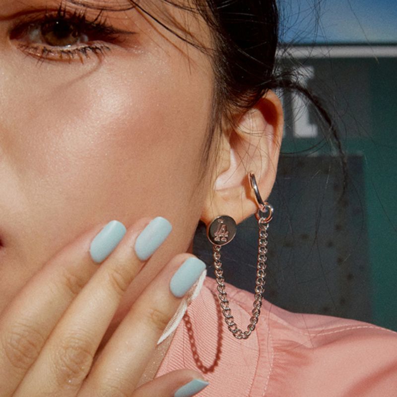 MLB Korea - Mini Logo Ear Cuff Single Earring